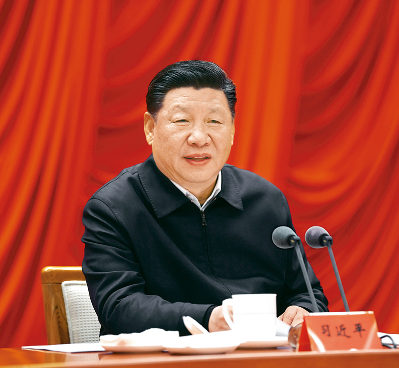 　　2019年1月21日，省部級主要領(lǐng)導(dǎo)干部堅持底線思維著力防范化解重大風(fēng)險專題研討班在中央黨校開班。中共中央總書記、國家主席、中央軍委主席習(xí)近平在開班式上發(fā)表重要講話。 新華社記者 饒愛民/攝