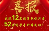 喜報！我院12名同學免試升本！52名同學專升本成功