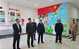 武威軍分區(qū)大校司令員陳習友一行來學(xué)校調(diào)研征兵工作